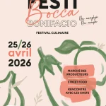 affiche du festi bocca 2026, le festival culinaire de Bonifacio